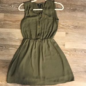 Olive green dress